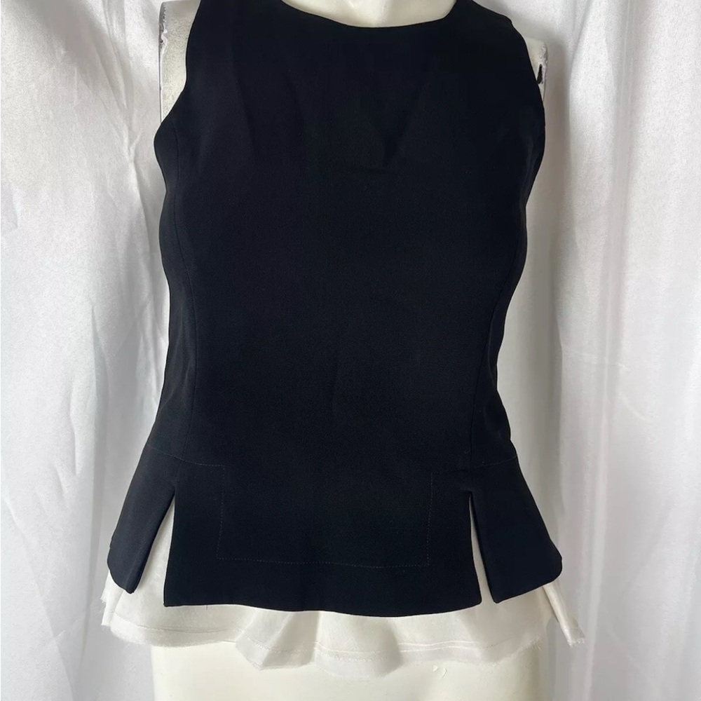 Elizabeth and James black layered top size xs New